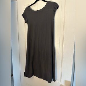 Eileen Fisher Charcoal Midi Dress